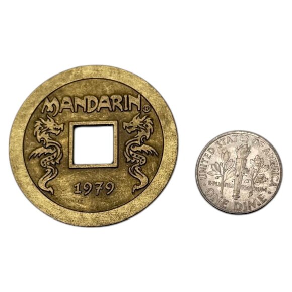 Manderin Token 1979 No Cash Value Metal Exonumia Lucky Token - Picture 5 of 5